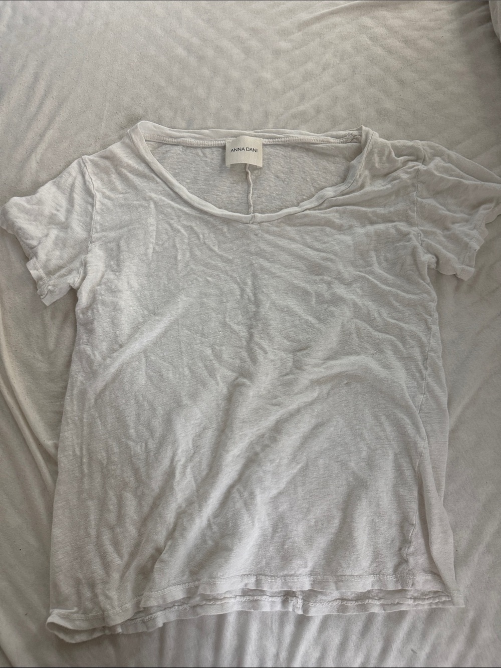 Anna Dani Classic White Short Sleeve Tee